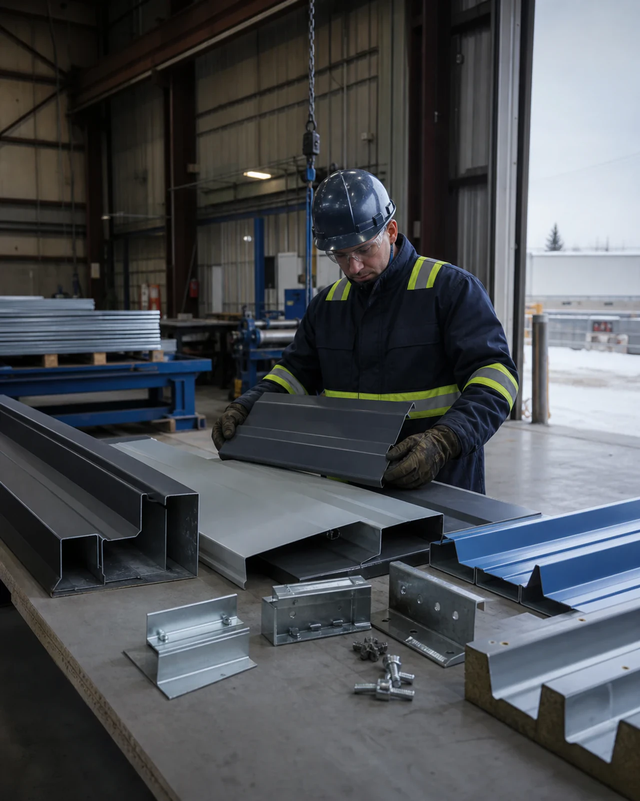 Metal-cladding panel profiles and connection components under review