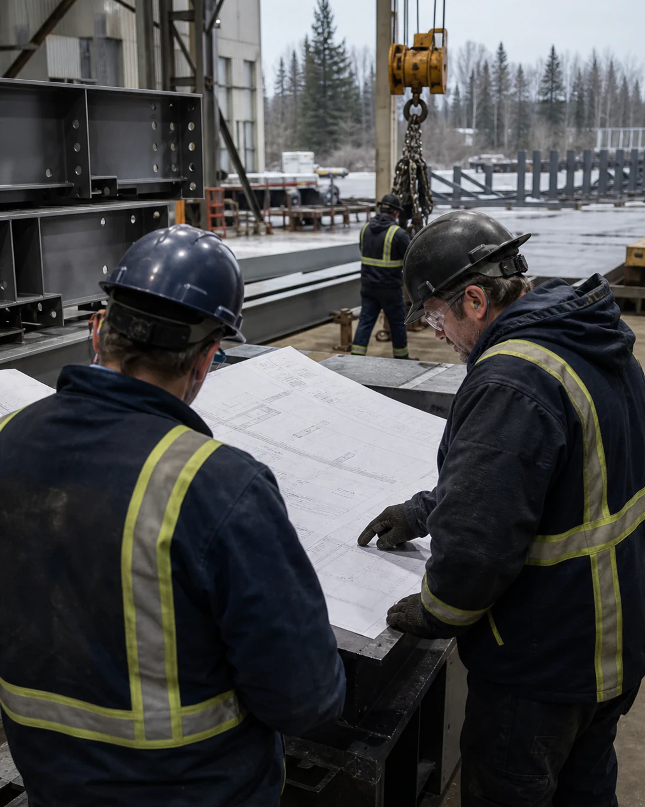 Structural-steel proposal information being compared on a common basis