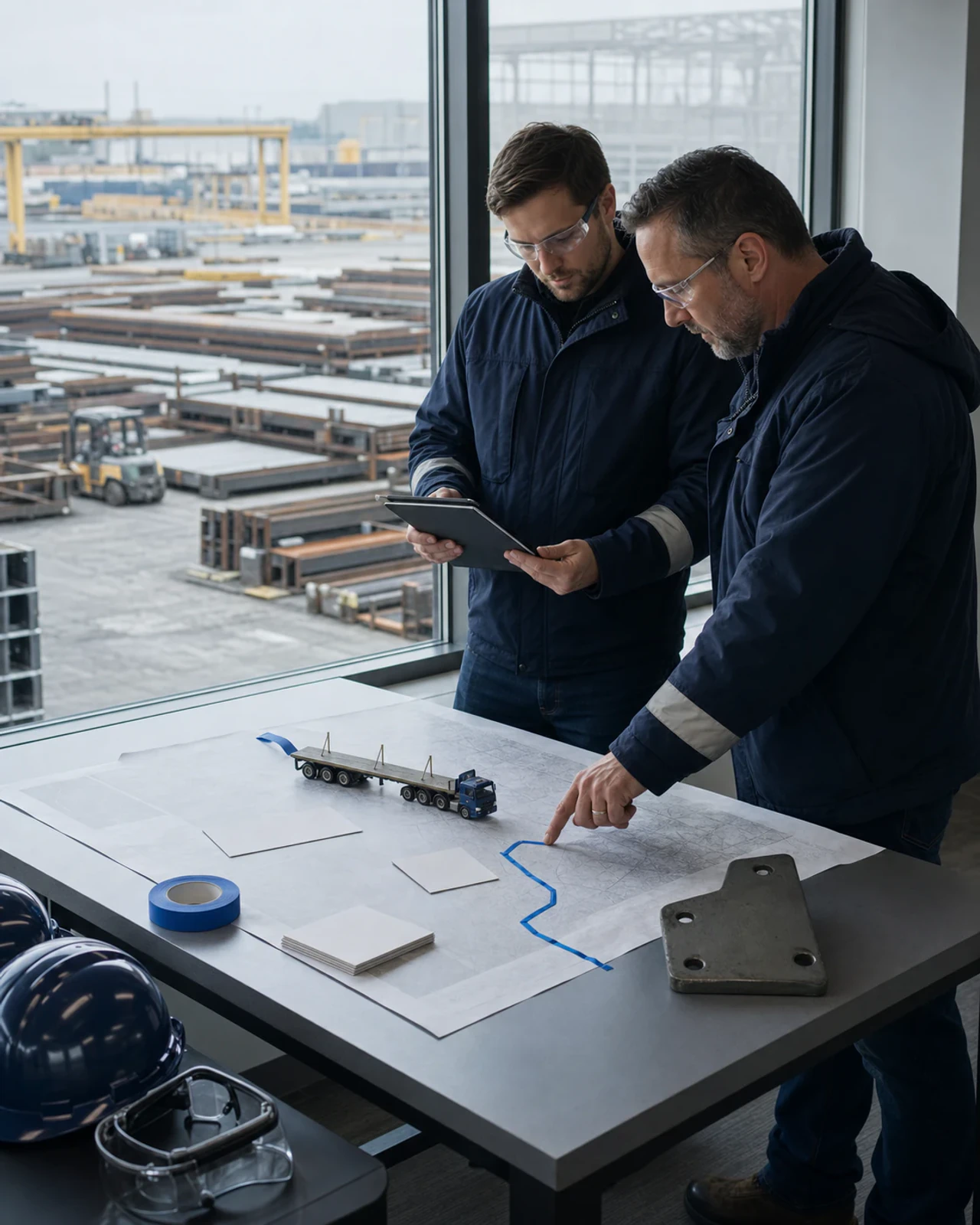 Planificateur coordonnant la logistique d’un projet industriel